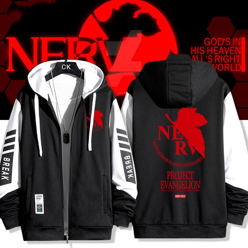 Model Kit Eva - Kartun Neon Genesis Evangelion Jaket Sweter