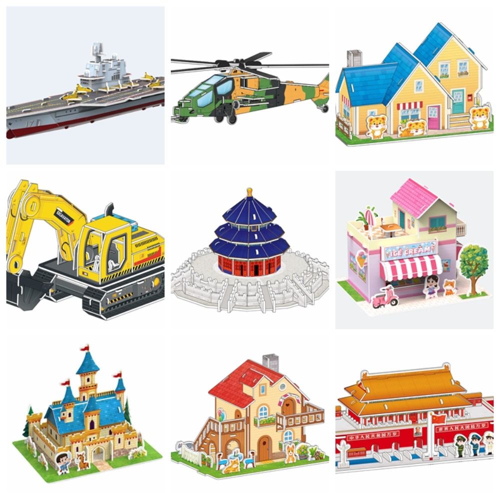 Mainan edukasi teka-teki 3d ke - Model Kit Eva ulasan dan harga
